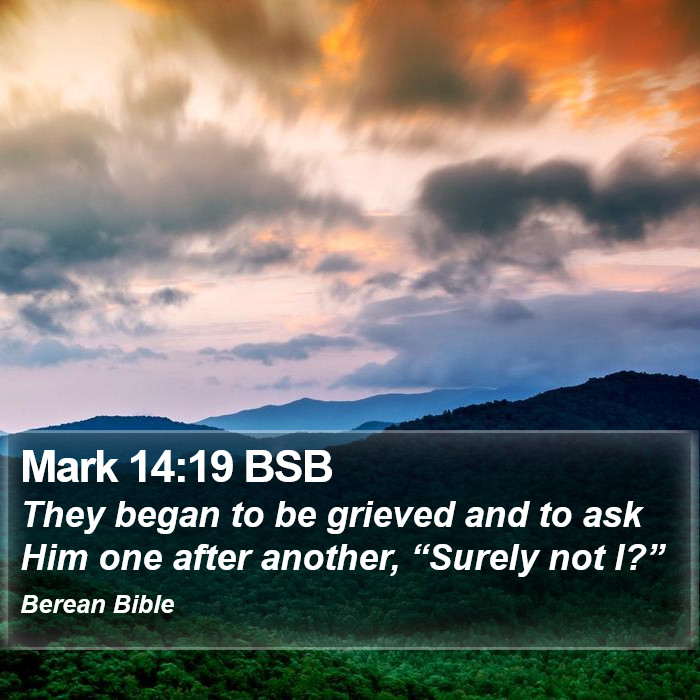 Mark 14:19 BSB Bible Study