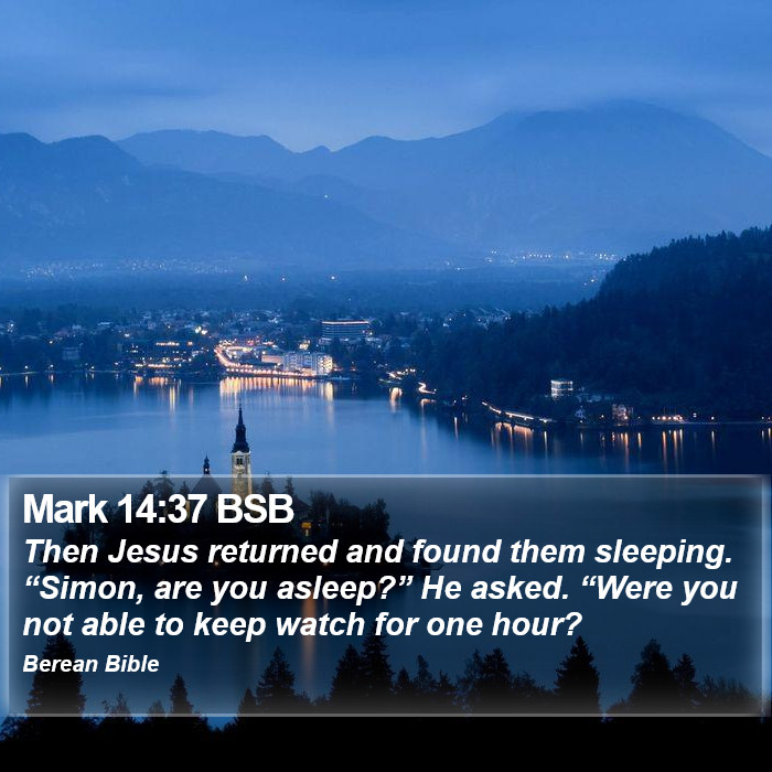 Mark 14:37 BSB Bible Study