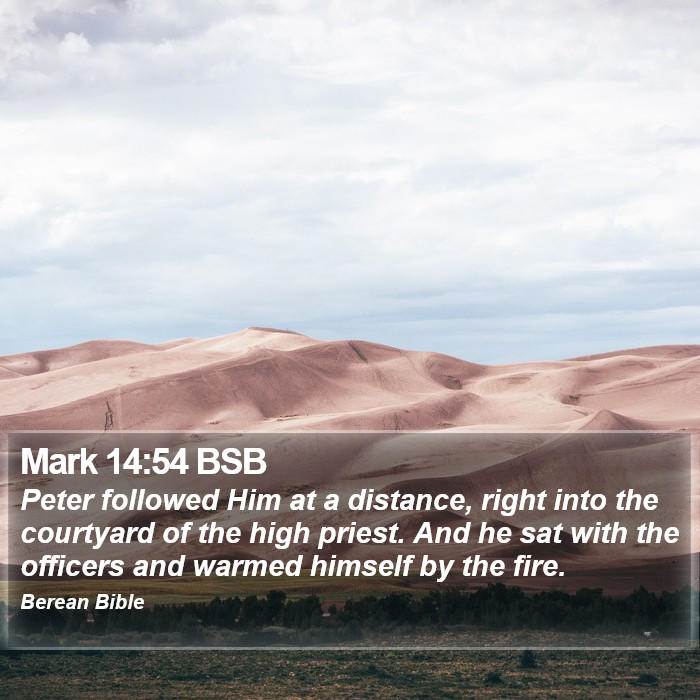 Mark 14:54 BSB Bible Study