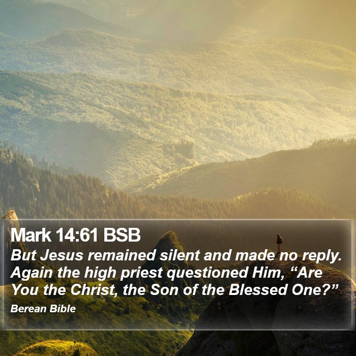 Mark 14:61 BSB Bible Study