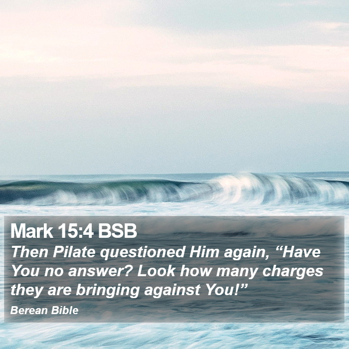 Mark 15:4 BSB Bible Study