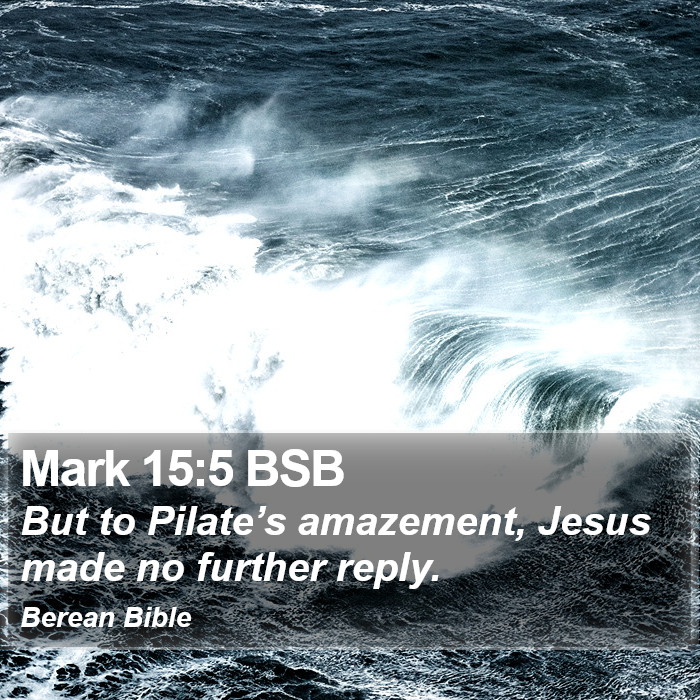 Mark 15:5 BSB Bible Study