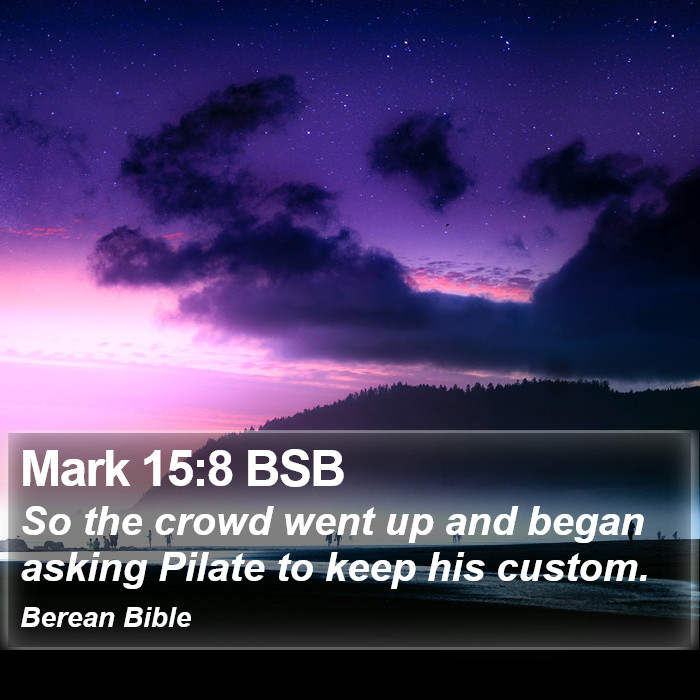 Mark 15:8 BSB Bible Study