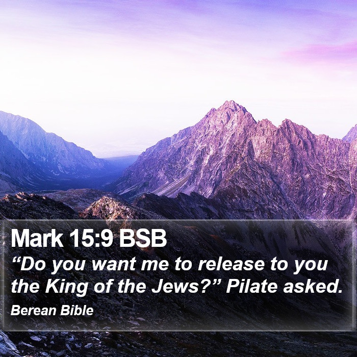 Mark 15:9 BSB Bible Study