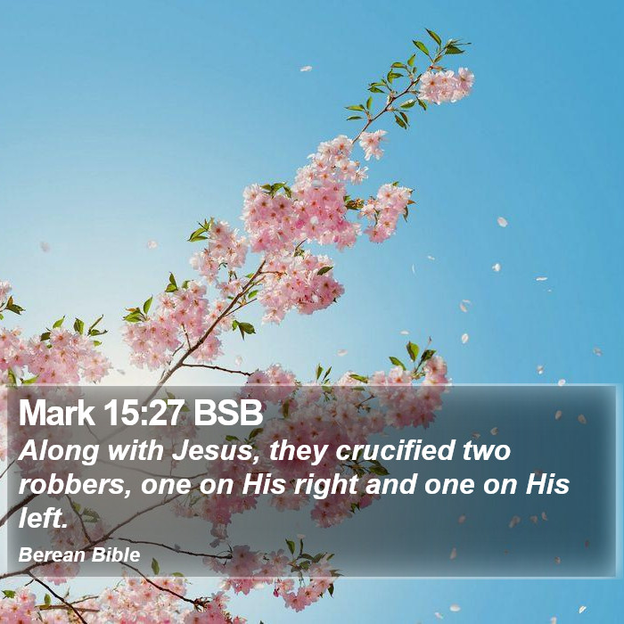 Mark 15:27 BSB Bible Study