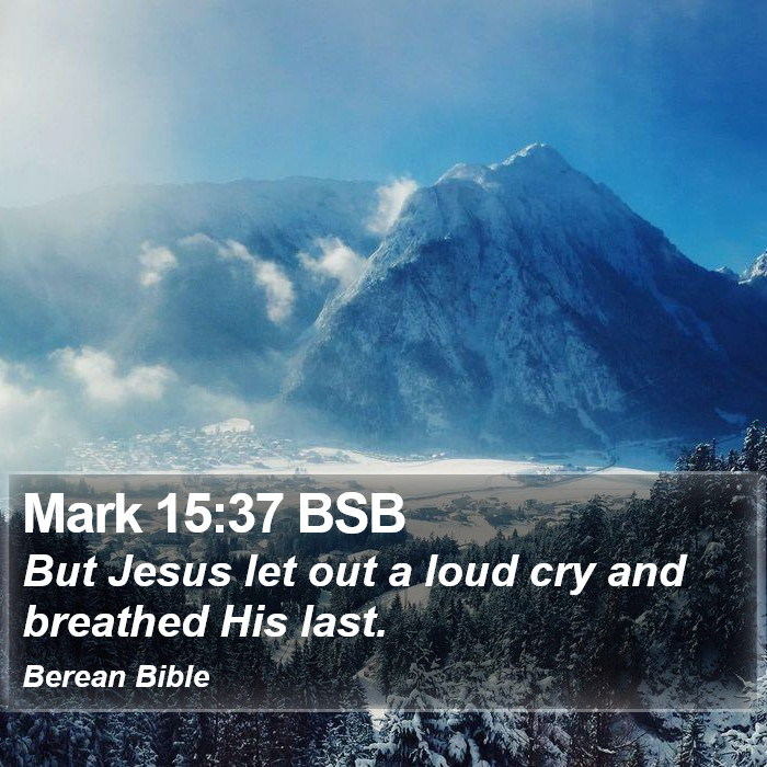 Mark 15:37 BSB Bible Study