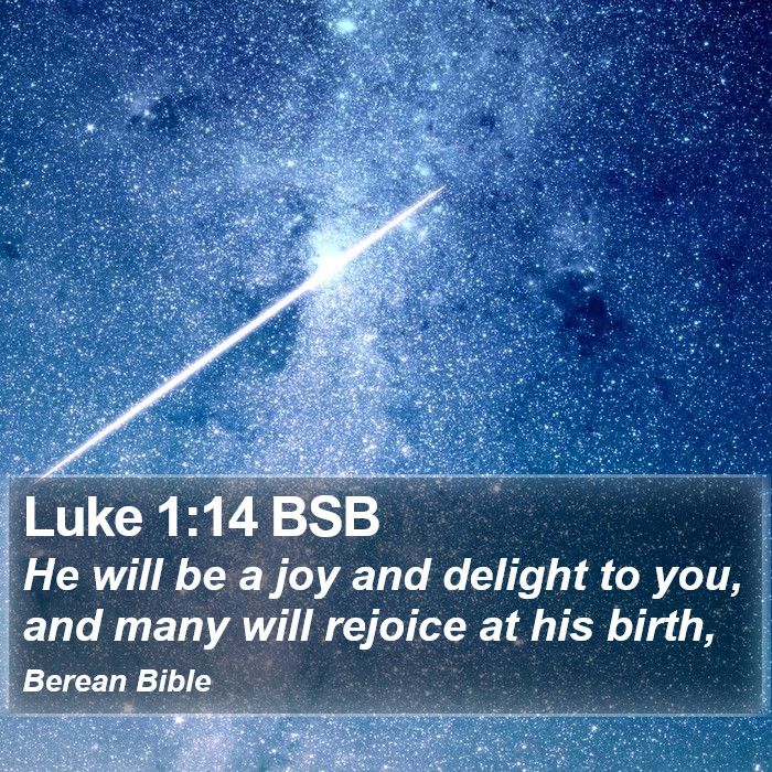 Luke 1:14 BSB Bible Study