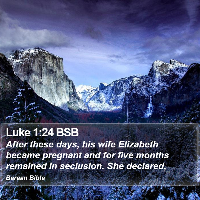 Luke 1:24 BSB Bible Study