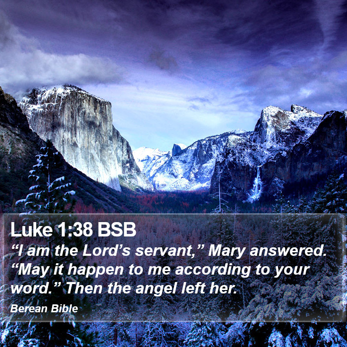 Luke 1:38 BSB Bible Study