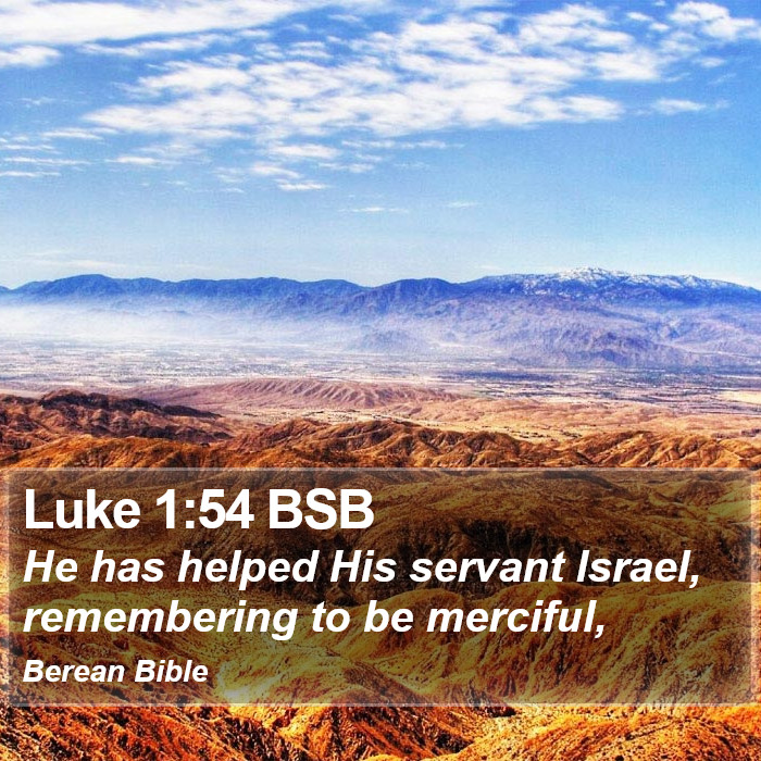 Luke 1:54 BSB Bible Study