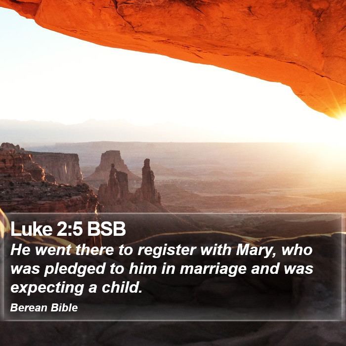 Luke 2:5 BSB Bible Study