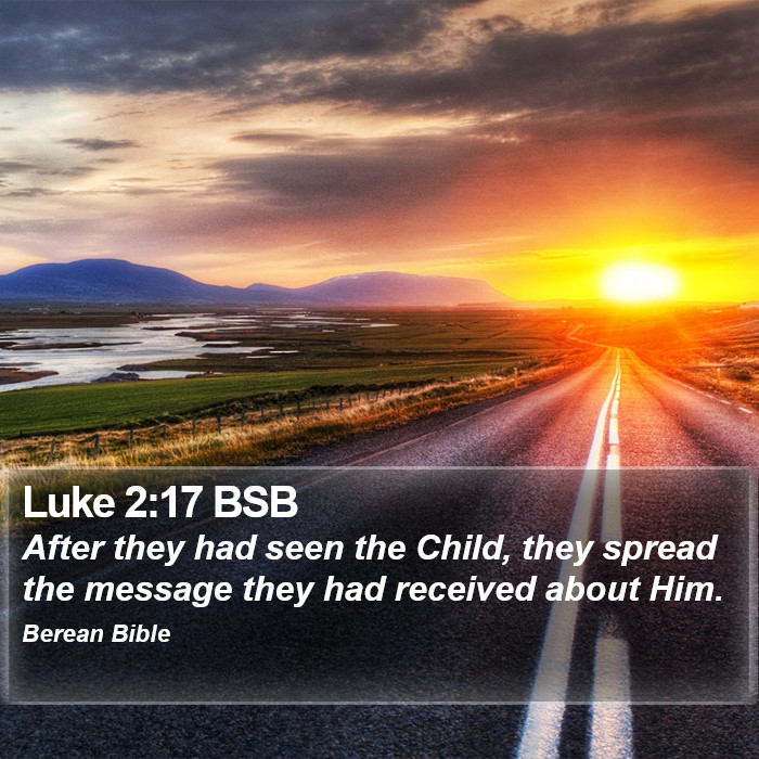 Luke 2:17 BSB Bible Study