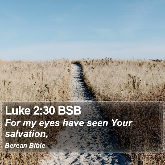 Luke 2:30 BSB Bible Study