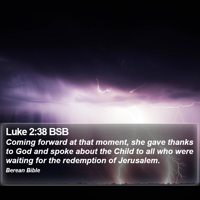 Luke 2:38 BSB Bible Study