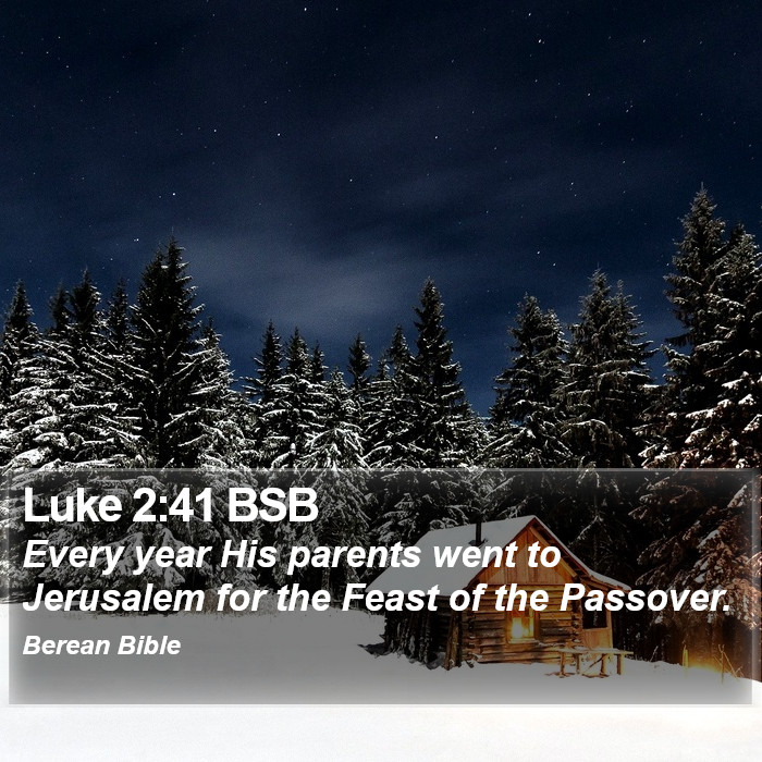 Luke 2:41 BSB Bible Study