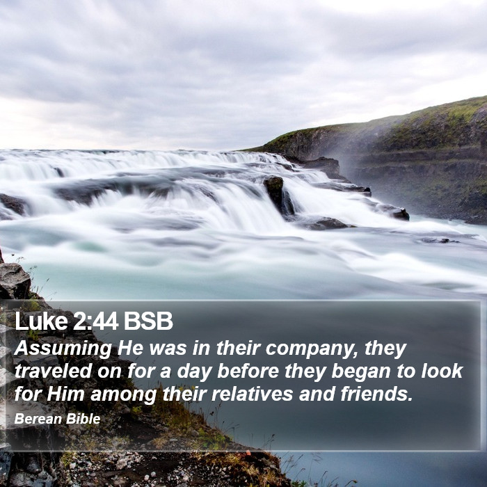 Luke 2:44 BSB Bible Study