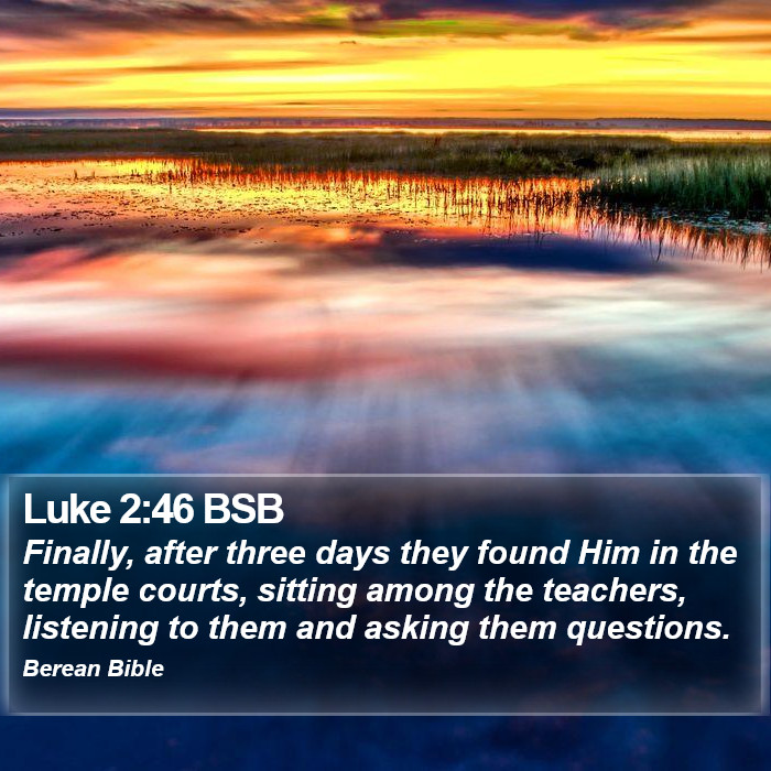 Luke 2:46 BSB Bible Study