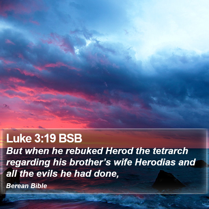 Luke 3:19 BSB Bible Study