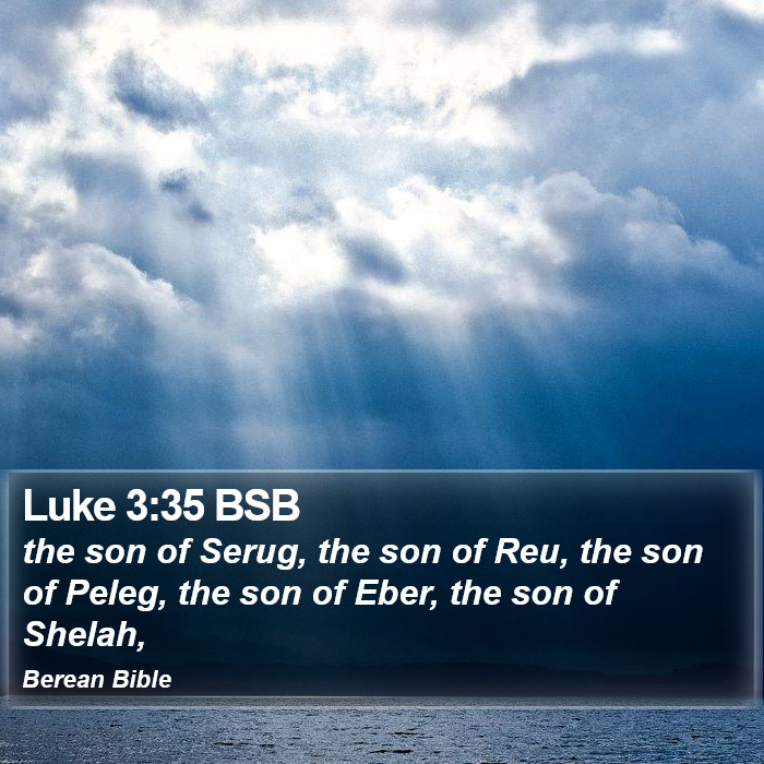 Luke 3:35 BSB Bible Study