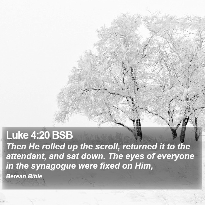 Luke 4:20 BSB Bible Study