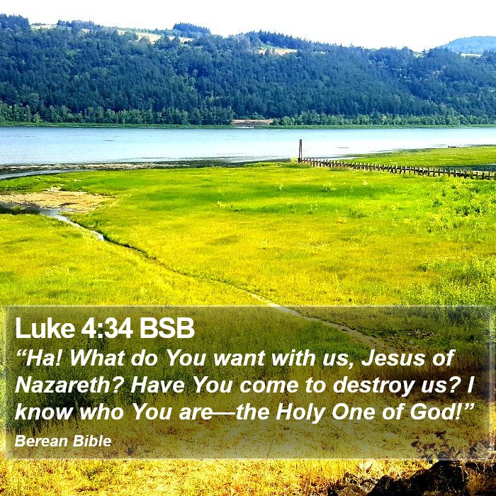 Luke 4:34 BSB Bible Study