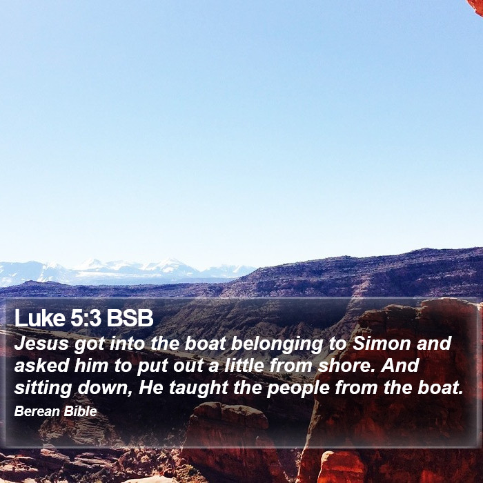 Luke 5:3 BSB Bible Study