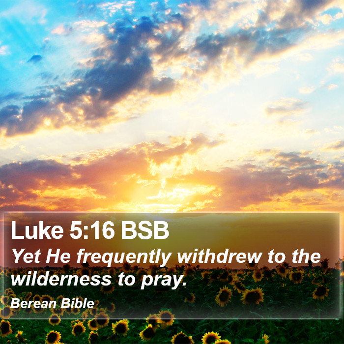 Luke 5:16 BSB Bible Study