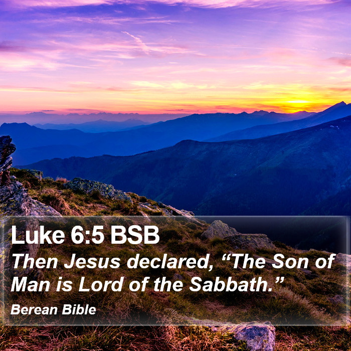 Luke 6:5 BSB Bible Study