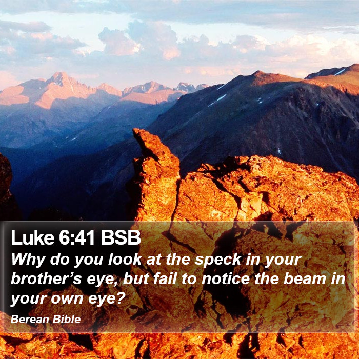 Luke 6:41 BSB Bible Study