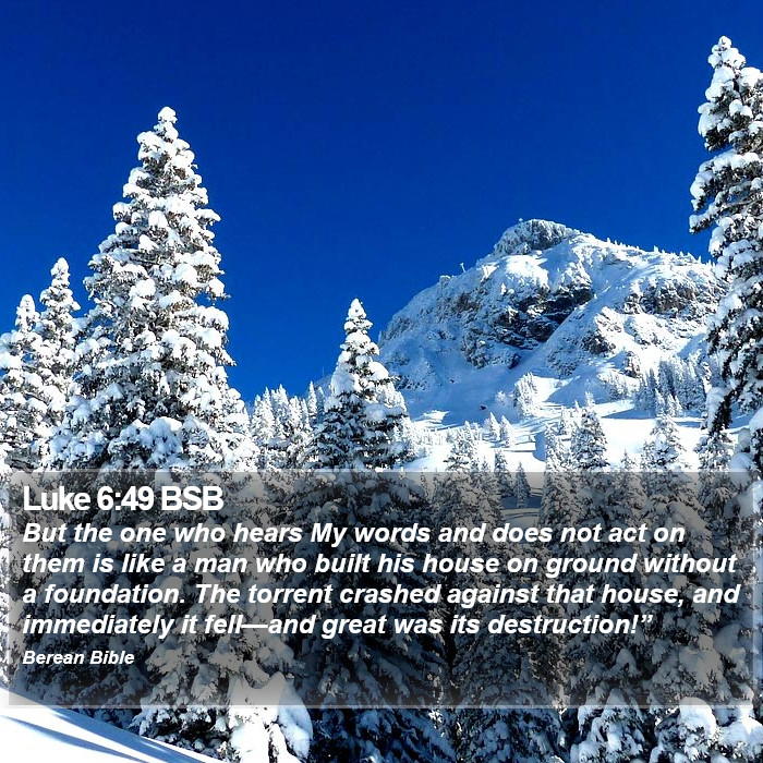 Luke 6:49 BSB Bible Study