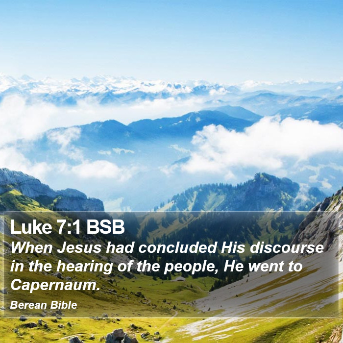 Luke 7:1 BSB Bible Study