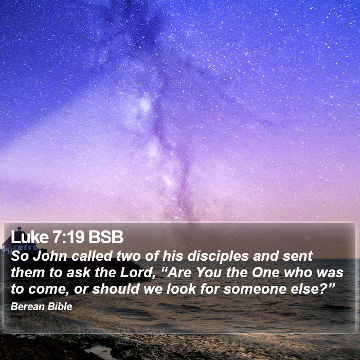 Luke 7:19 BSB Bible Study