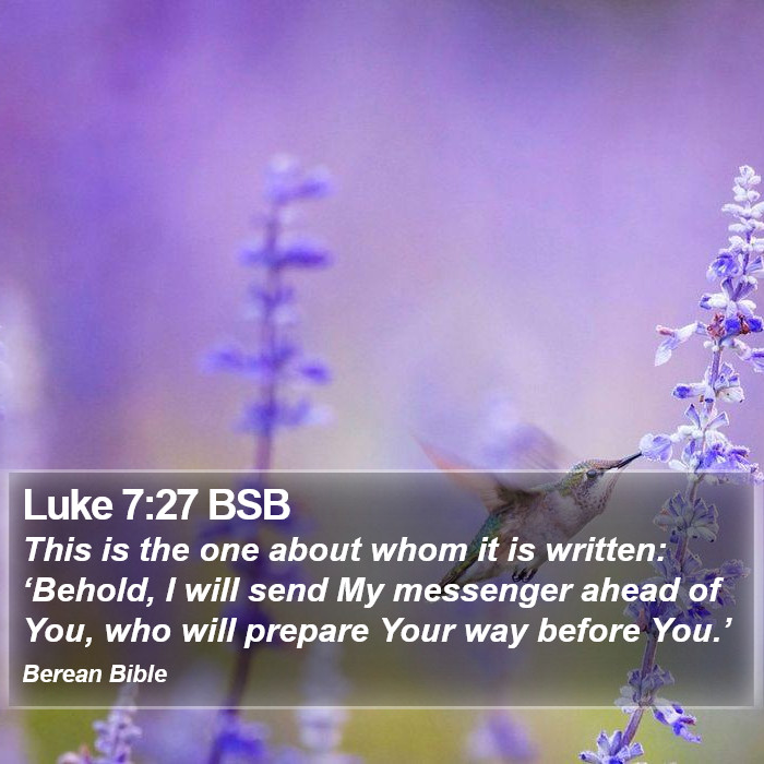 Luke 7:27 BSB Bible Study