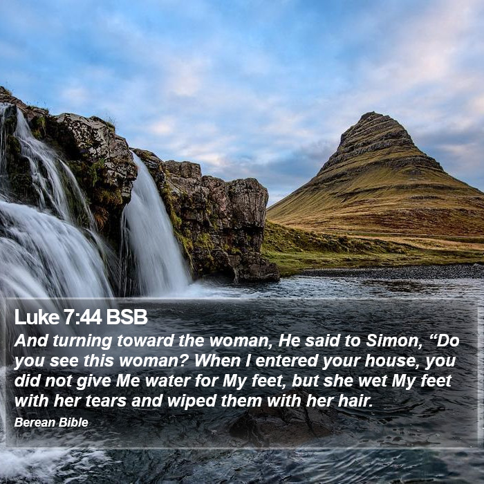 Luke 7:44 BSB Bible Study