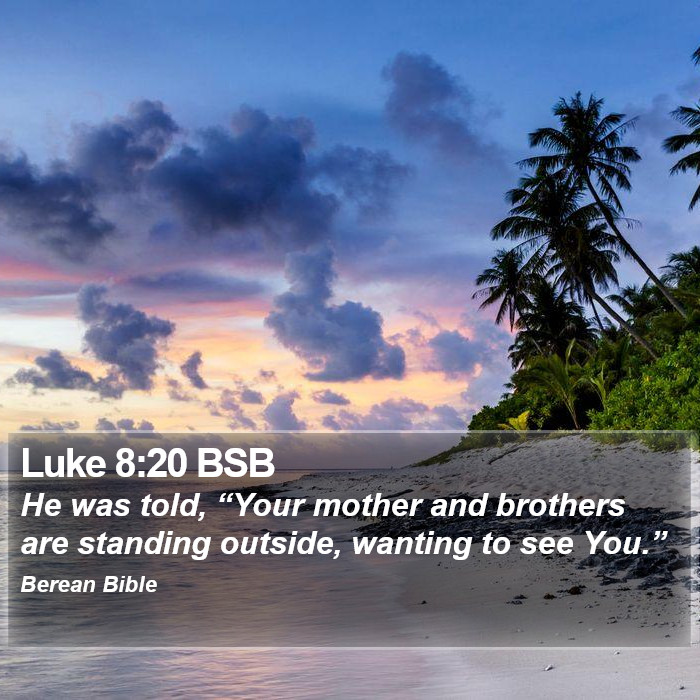 Luke 8:20 BSB Bible Study