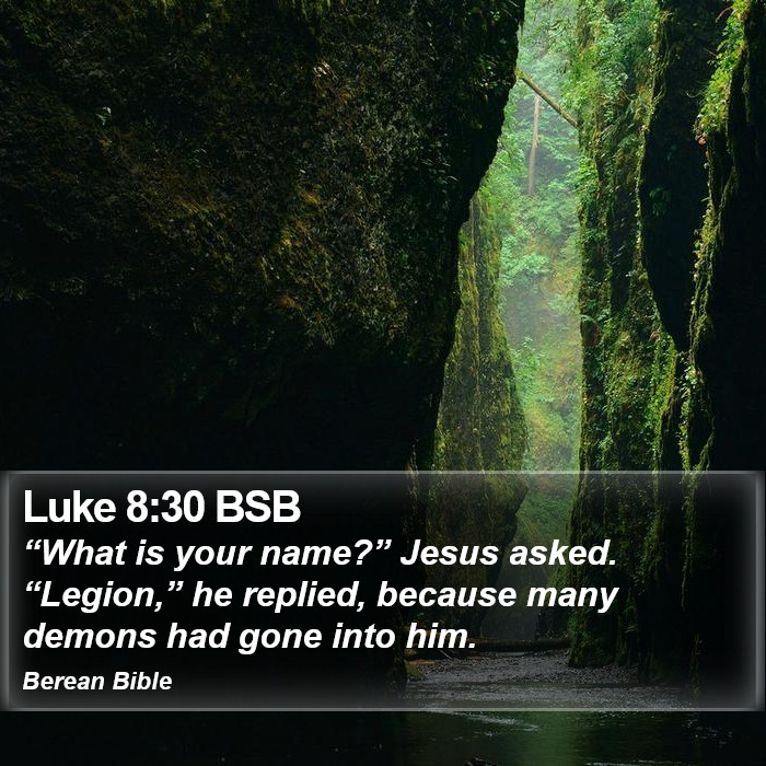 Luke 8:30 BSB Bible Study