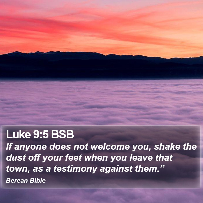 Luke 9:5 BSB Bible Study