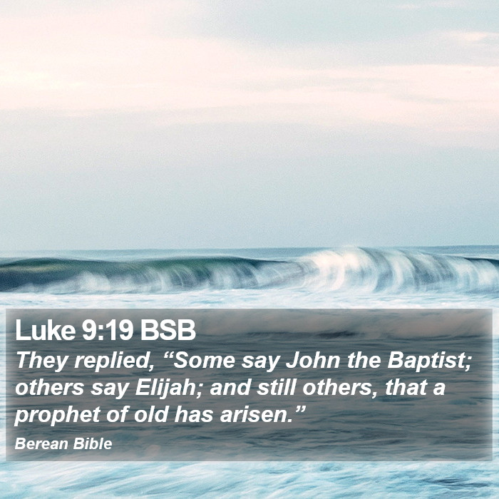 Luke 9:19 BSB Bible Study