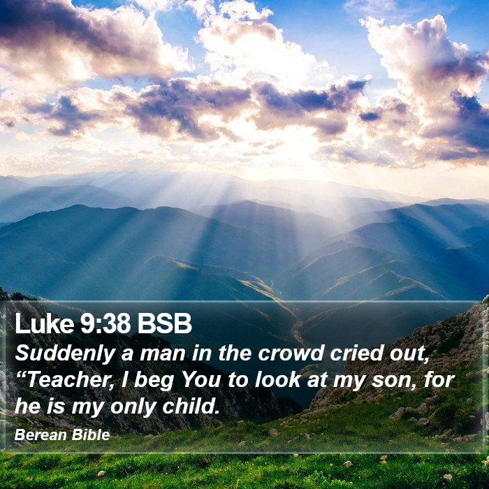 Luke 9:38 BSB Bible Study