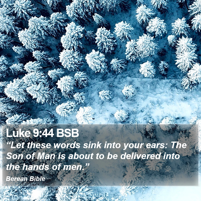 Luke 9:44 BSB Bible Study