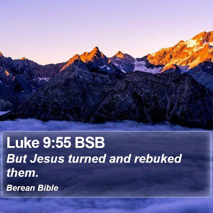 Luke 9:55 BSB Bible Study