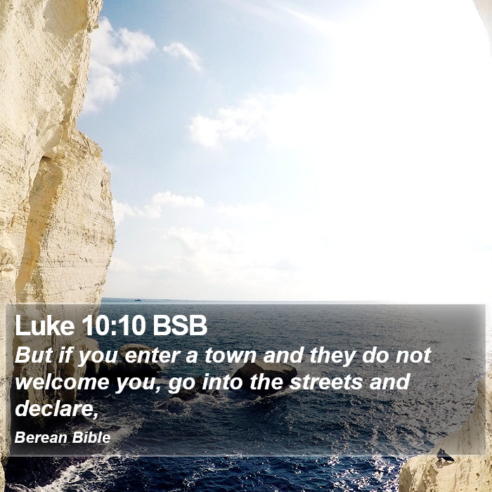 Luke 10:10 BSB Bible Study