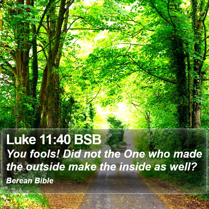 Luke 11:40 BSB Bible Study