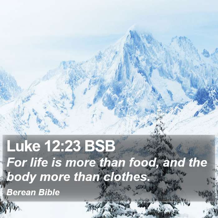 Luke 12:23 BSB Bible Study