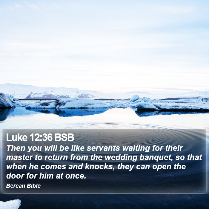 Luke 12:36 BSB Bible Study