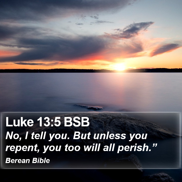 Luke 13:5 BSB Bible Study