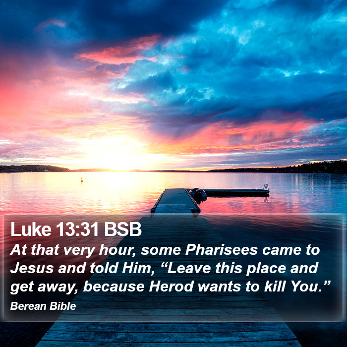 Luke 13:31 BSB Bible Study