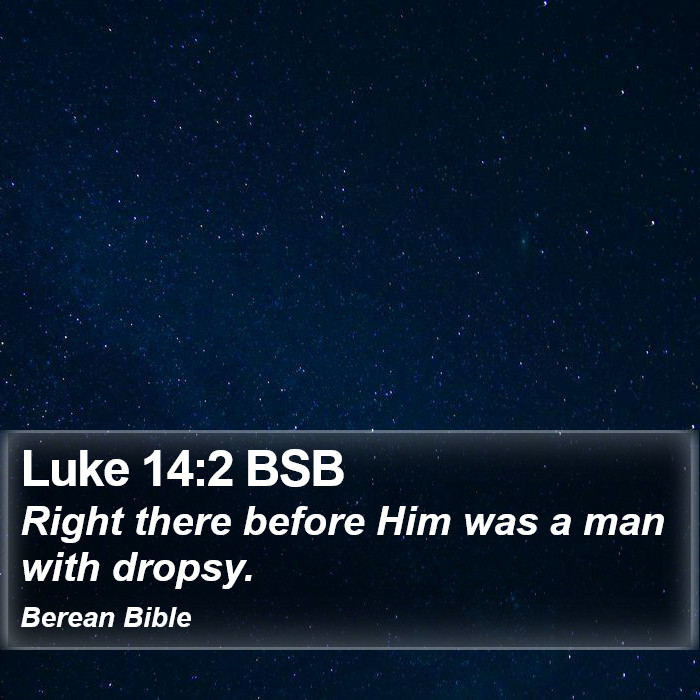 Luke 14:2 BSB Bible Study