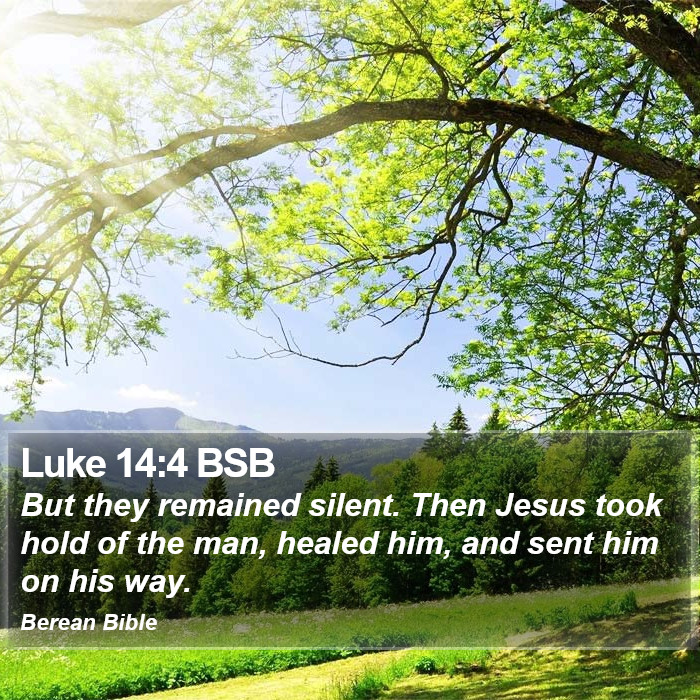 Luke 14:4 BSB Bible Study