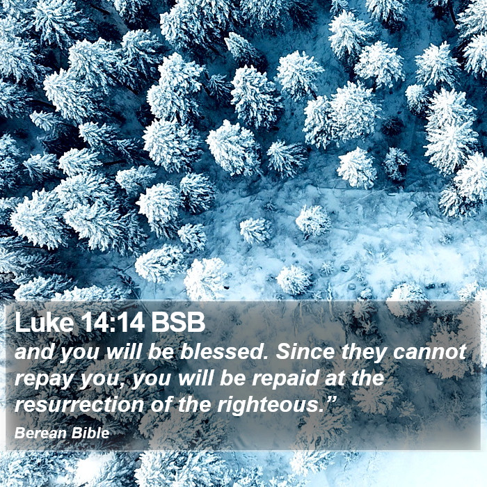 Luke 14:14 BSB Bible Study